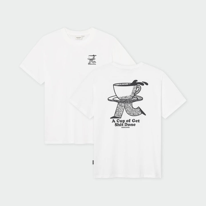 T-Shirt Stockholm Coffee Runner White – Dedicated – Zweiblatt 1