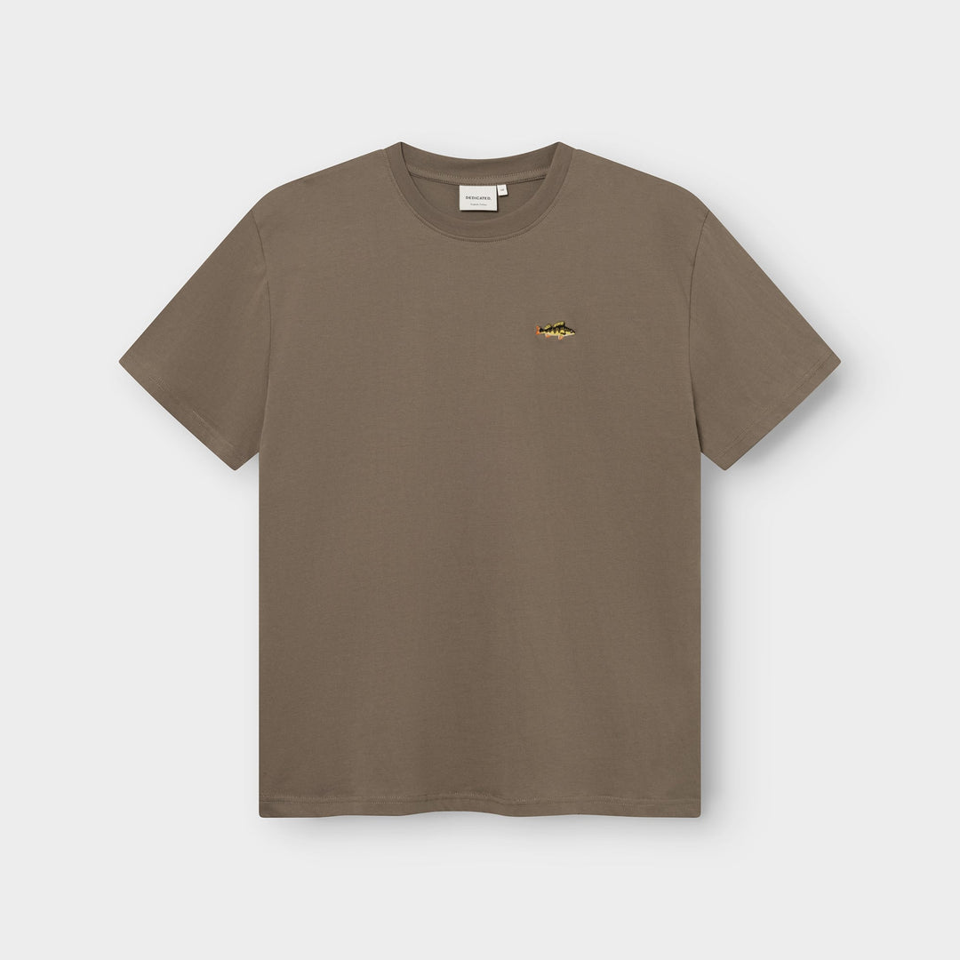 T-Shirt Stockholm Perch Emb Bungee Green von Dedicated