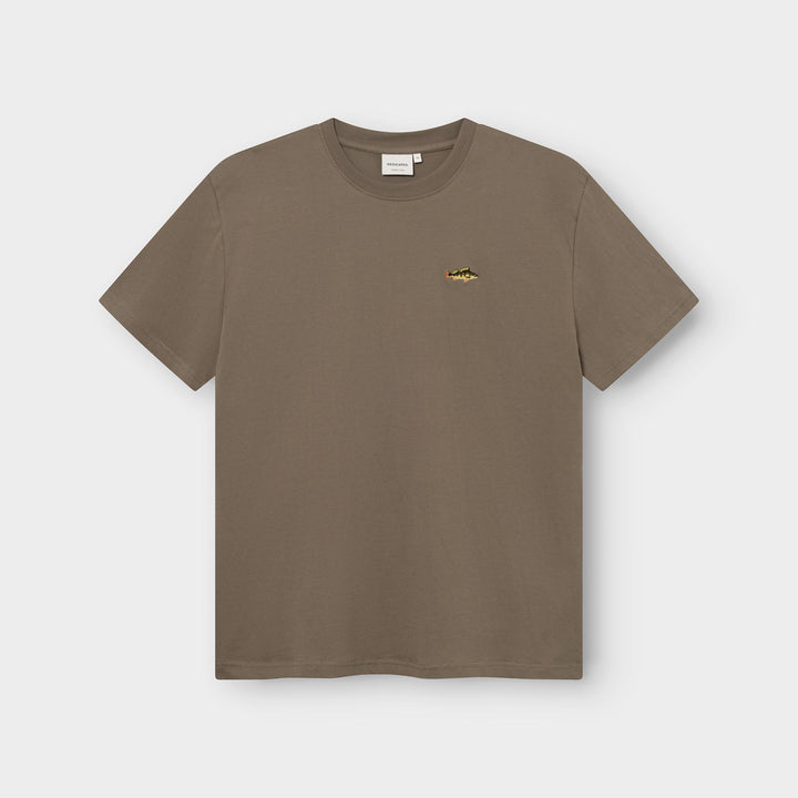 T-Shirt Stockholm Perch Emb Bungee Green von Dedicated