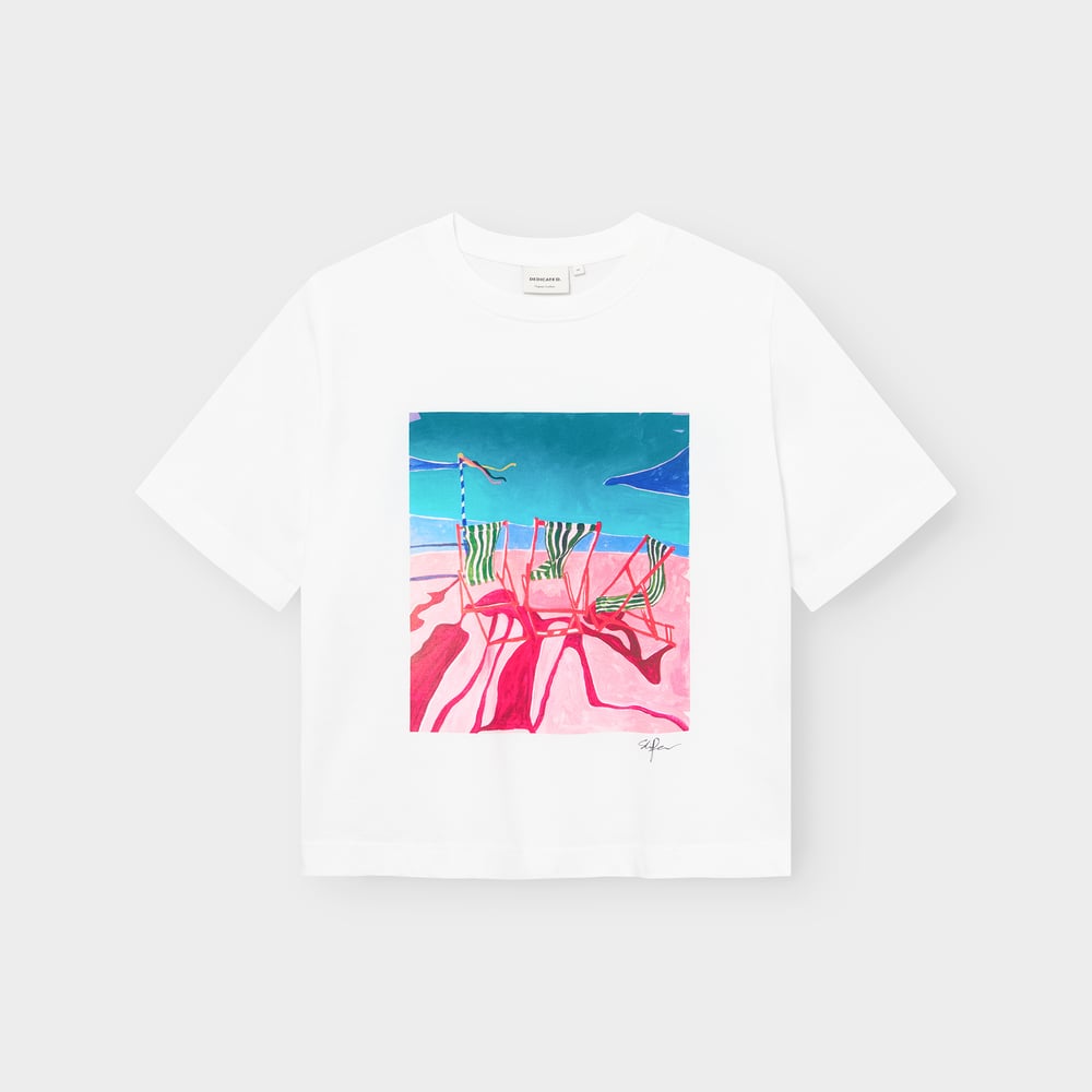 T-Shirt Vadstena Deck Chairs White – Dedicated – Zweiblatt 2
