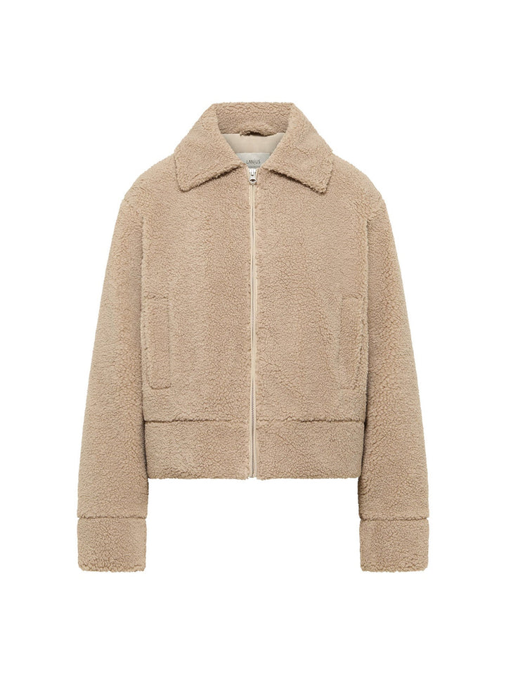 Teddyjacke GRS Chalk von Lanius freigestellt