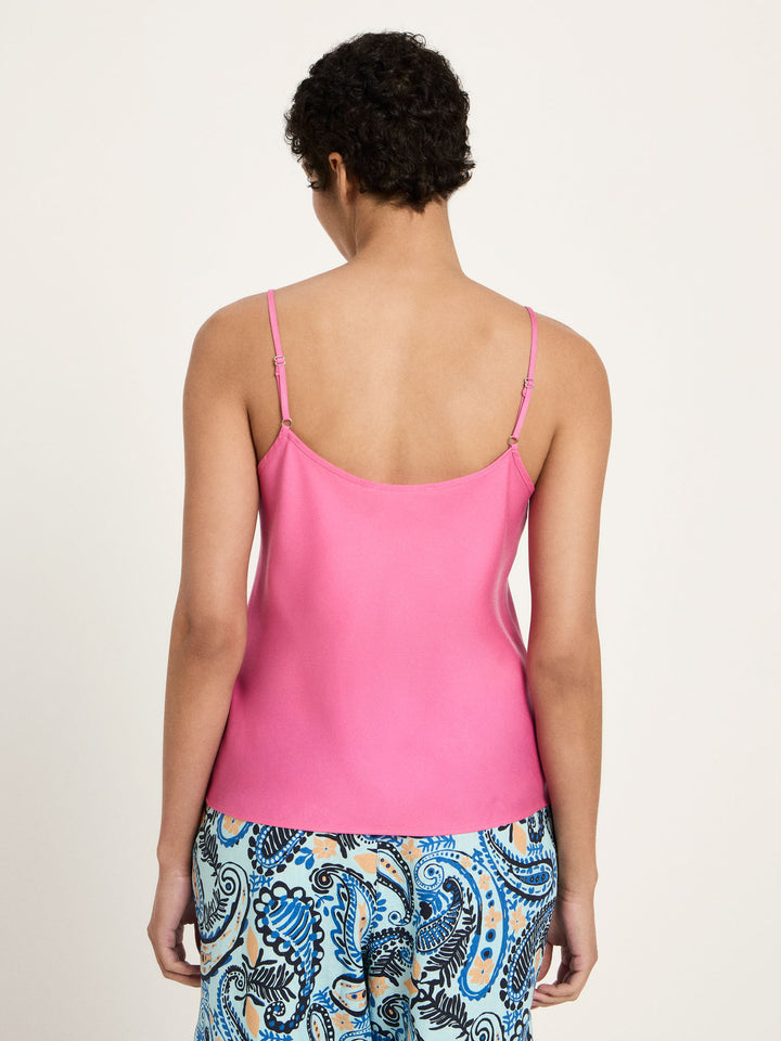 Trägertop aus Tencel Bright Orchid von Lanius
