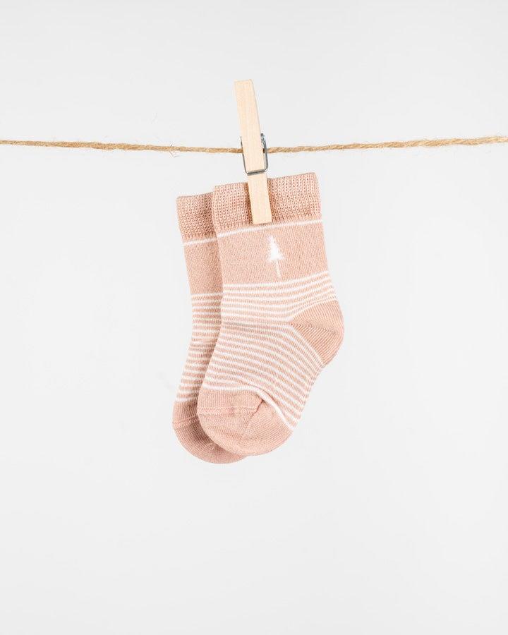 Gestreifte TreeSocks Kids in Rosa von NIKIN