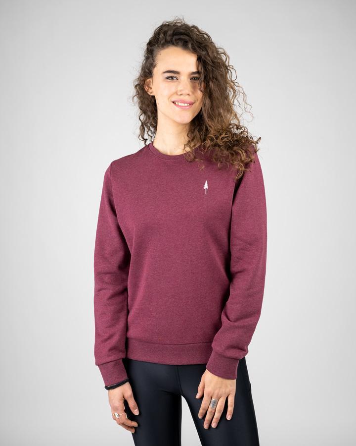 Bordeaux melierter Damen-Sweater von NIKIN, zweite Ansicht