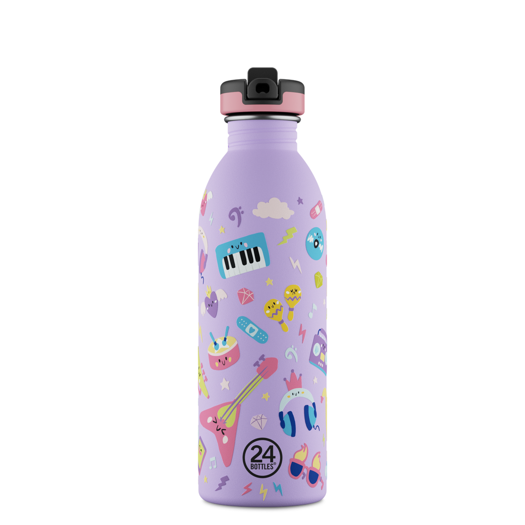 Trinkflasche Urban Kids Music Friends 0.5l – 24 Bottles – Zweiblatt 1