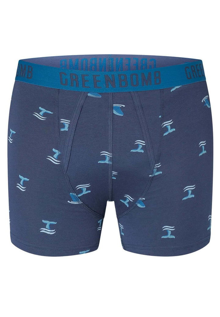 Unterhose Animal Whale Tail in Navy von GREENBOMB
