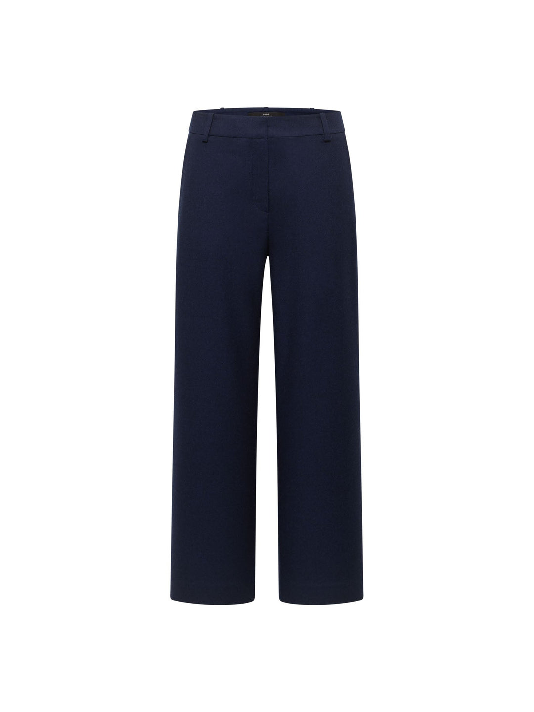 Verkürzte Hose GOTS Schurwolle Midnight Melange von Lanius freigestellt