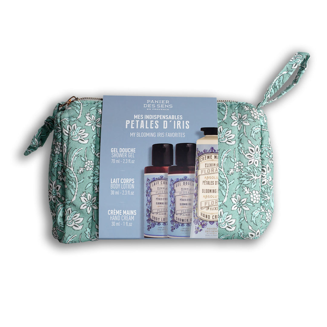 Weekend-Set Blooming Iris von Panier des Sens