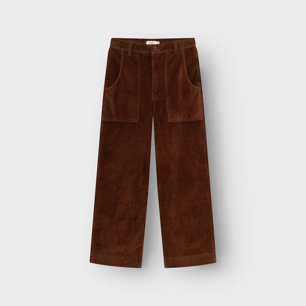 Workwear Pants Vara Corduroy Cappuccino Brown von Dedicated, Cordhose Freisteller