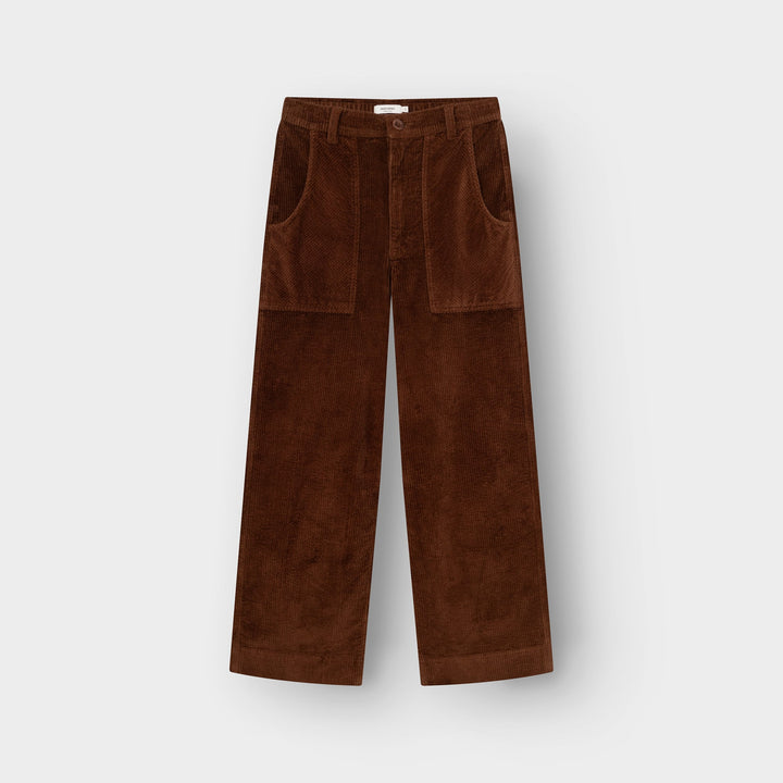 Workwear Pants Vara Corduroy Cappuccino Brown von Dedicated, Cordhose Freisteller